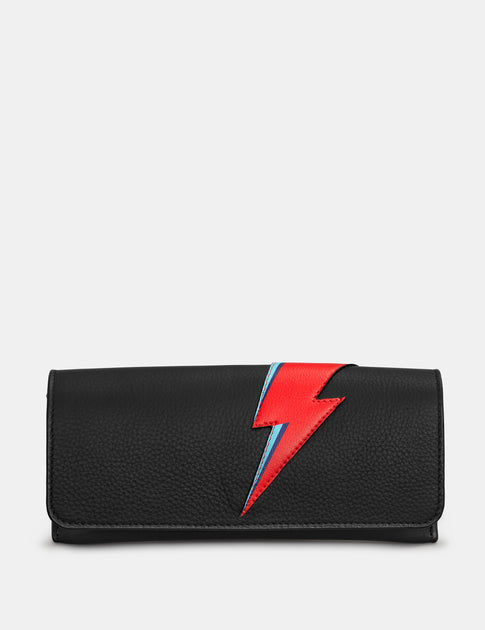 Handmade Leather Bi-Fold Wallet - Lightning Bolt online