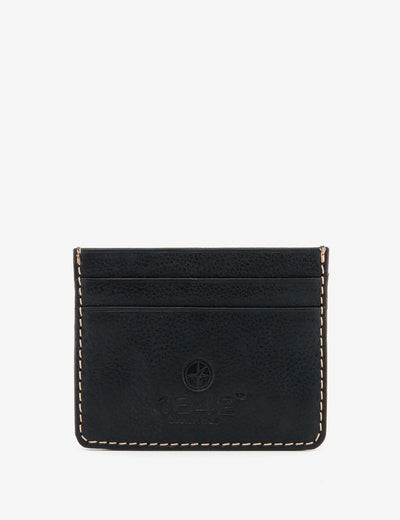 Slim Black Leather Card Holder by 1642 - Yoshi