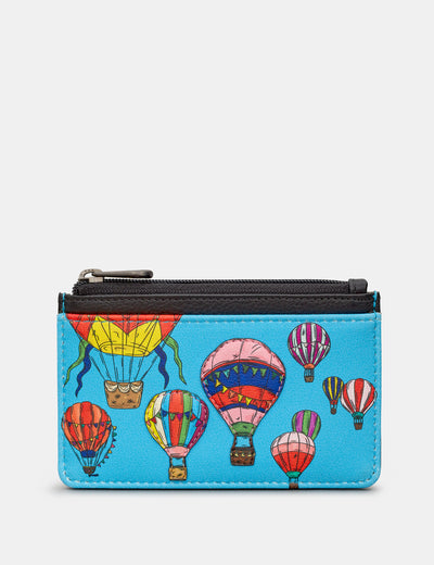 Balloon Festival Leather Morton Card Holder Purse - Yoshi