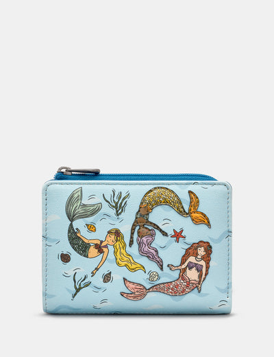 Mermaid Dance Leather Flap Over Purse - Yoshi