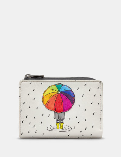 Rain, Rain Go Away Leather Flap Over Purse - Yoshi