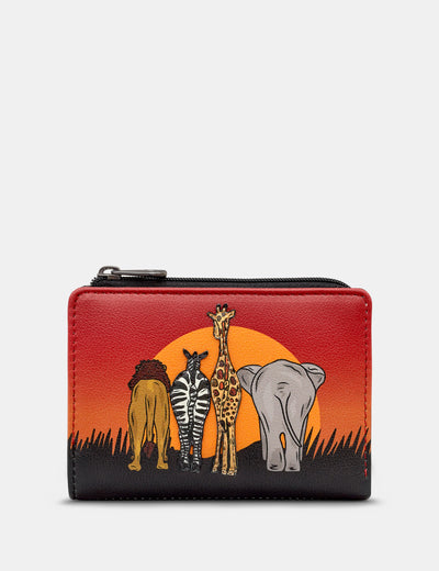 On Safari Leather Flap Over Purse - Yoshi