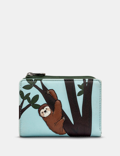 Sloth Flap Over Leather Purse - Yoshi