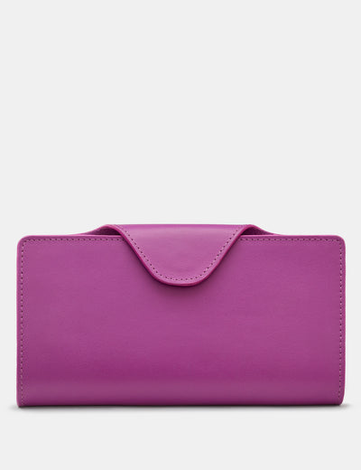 Purple Satchel Leather Purse - Yoshi