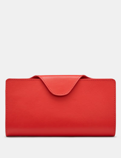 Red Satchel Leather Purse - Yoshi