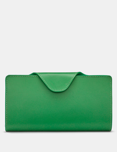 Green Satchel Leather Purse - Yoshi