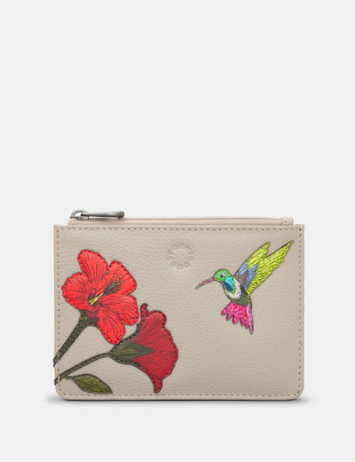 Petal And Feather Leather Franklin Purse - Yoshi