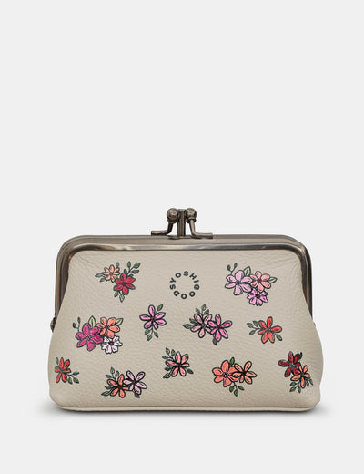 Ditsy Floral Leather Frame Purse - Yoshi