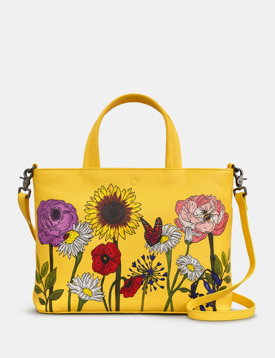 Wildflowers Leather Multiway Grab Bag - Yoshi