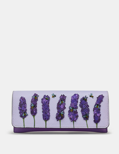 Lavender Bees Leather Glasses Case - Yoshi