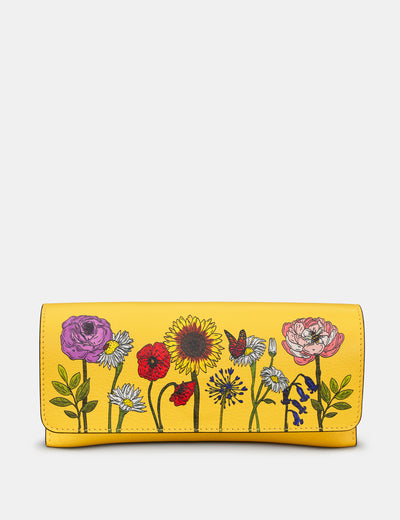 Wildflowers Leather Glasses Case - Yoshi