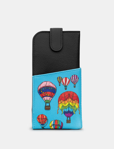 Balloon Festival Leather Chilton Glasses Case - Yoshi