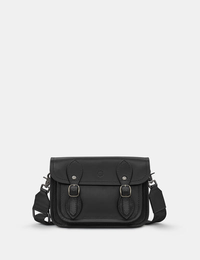 Tilney Black Leather Mini Satchel Bag - Yoshi