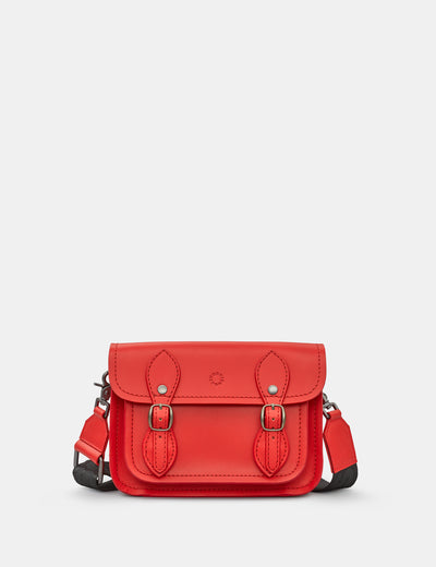 Tilney Red Leather Mini Satchel Bag - Yoshi