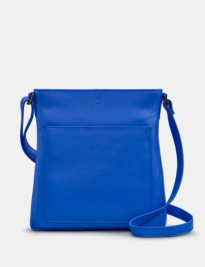 Bryant Blue Leather Cross Body Bag - Yoshi