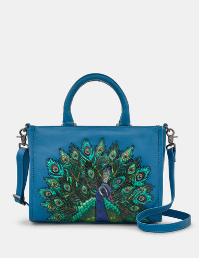 Peacock Hand Bag - Applique Machine Embroidery Design
