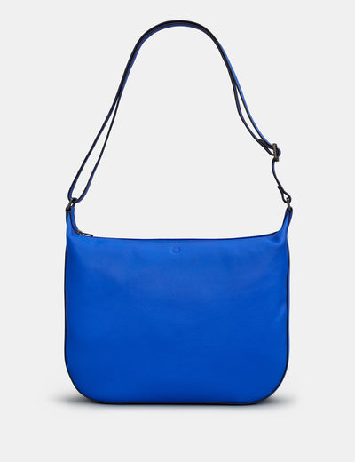 Dolton Blue Leather Hobo Bag - Yoshi