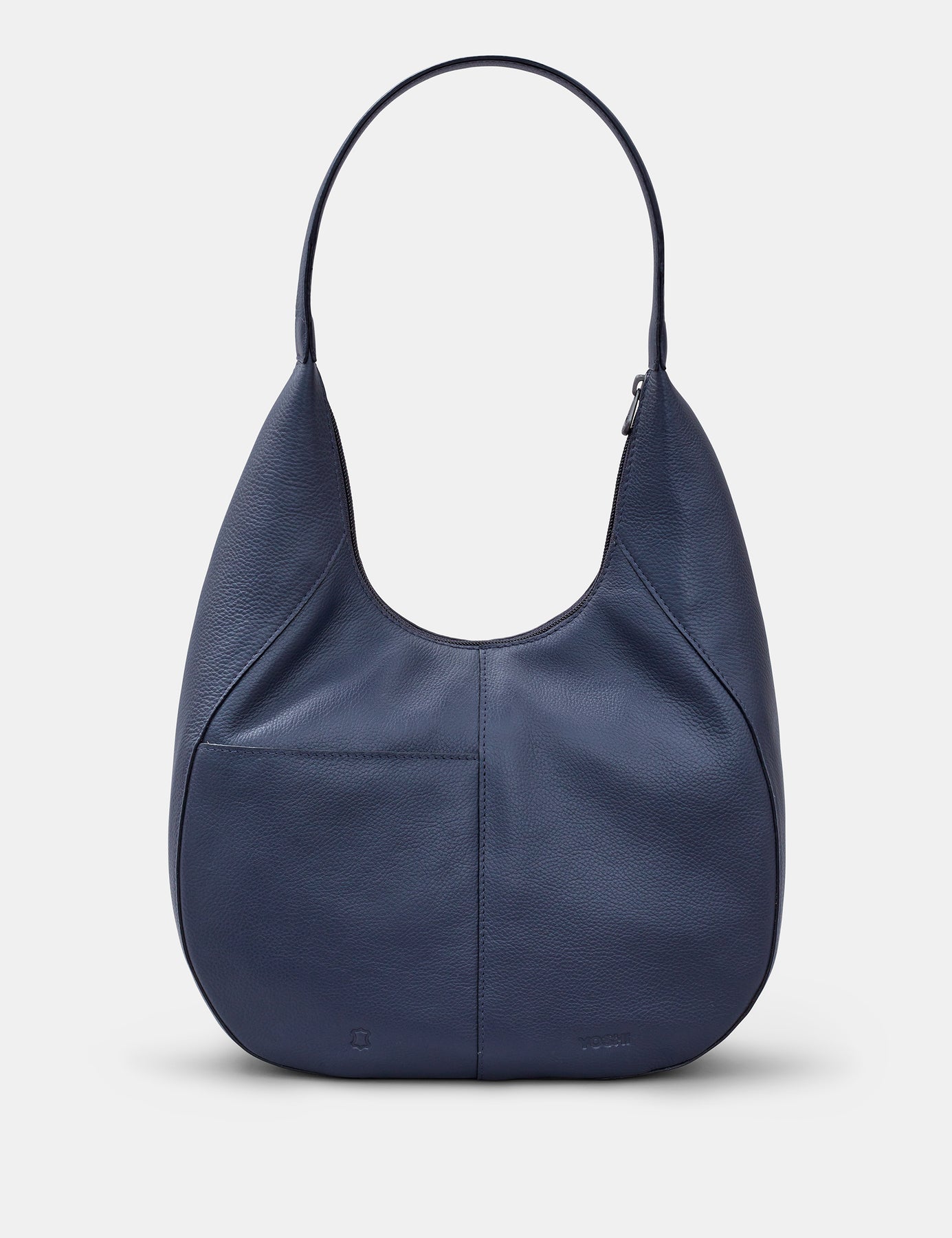 Navy leather best sale hobo bag