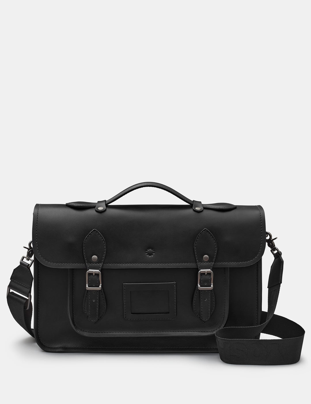 Belforte 14 Black Leather Satchel By Yoshi