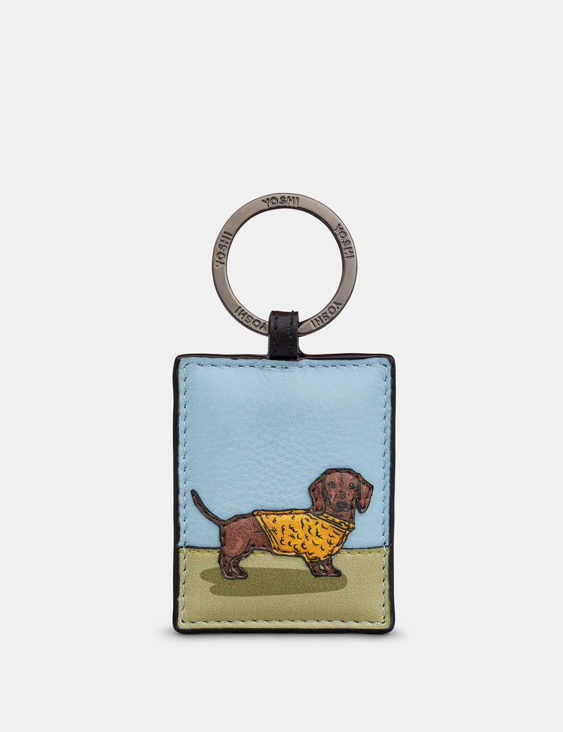 Yoshi - 'Happy Hounds' French Bulldog Leather Keyring – Leather