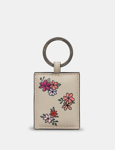 Ditsy Floral Leather Keyring - Yoshi