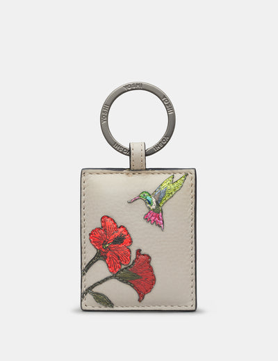 Petal And Feather Leather Keyring - Yoshi