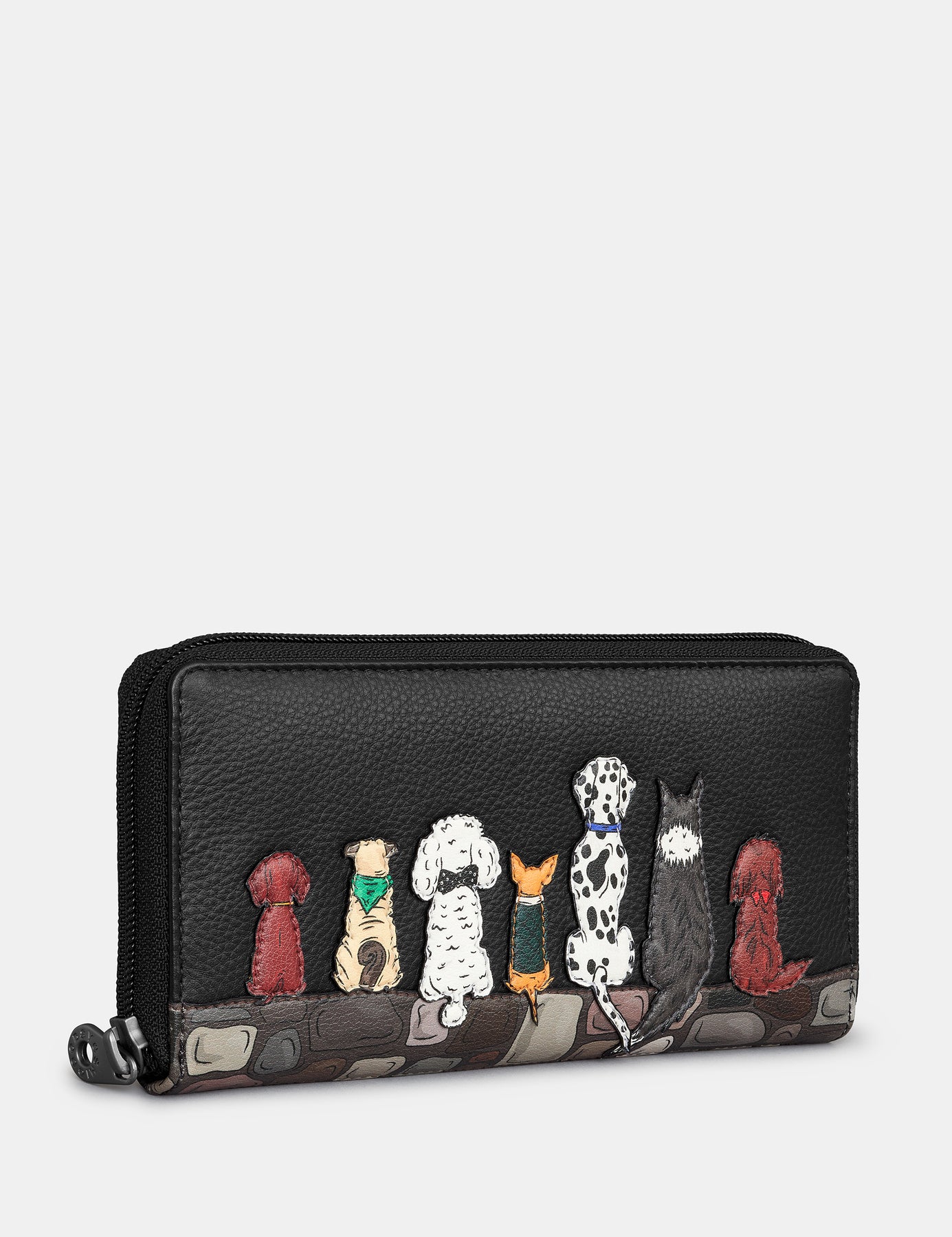 Best Friends Sitting Dogs Tri Fold Purse - RFID – Mala Leather Limited