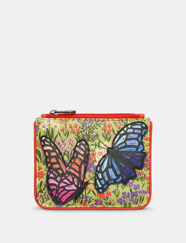 Beautiful Butterfly Mandala Flower Wallet for Women Handbag Girls