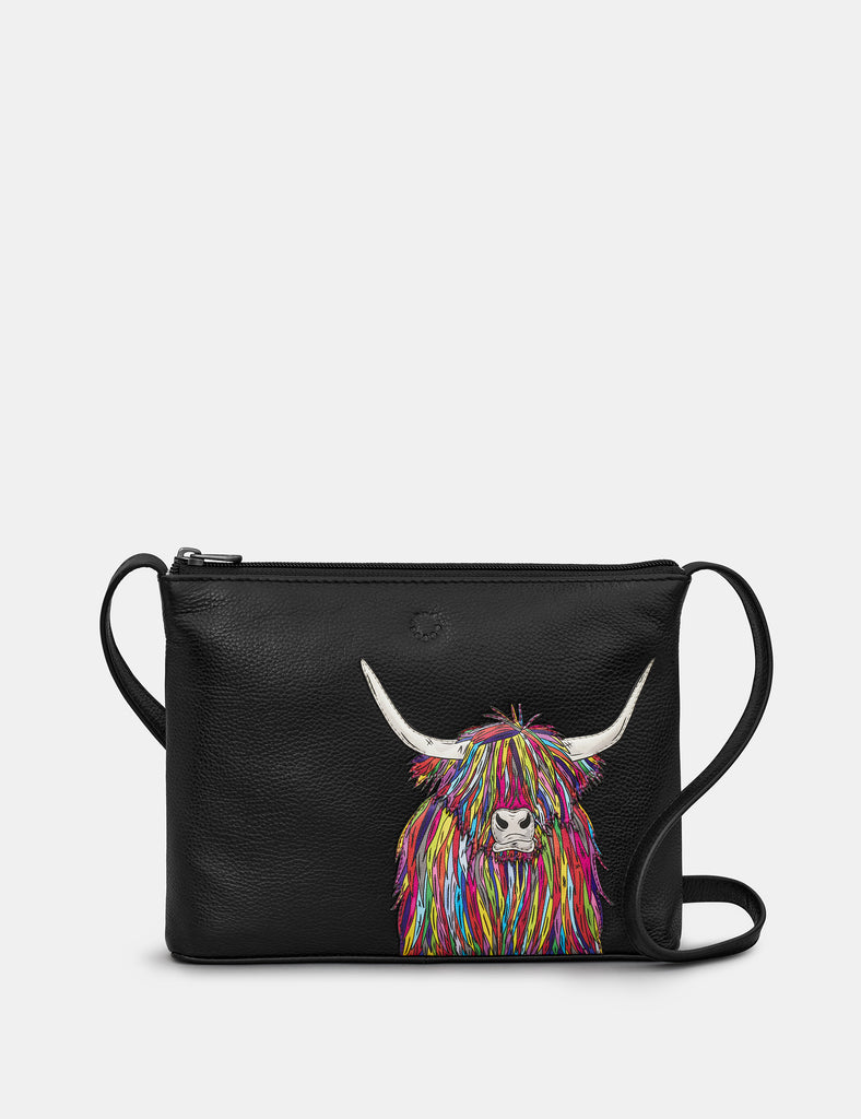 Cow leather deals purse