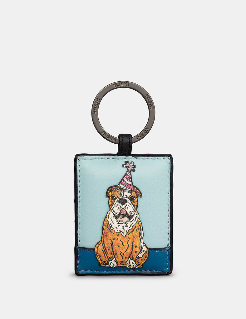 Yoshi - 'Happy Hounds' French Bulldog Leather Keyring – Leather